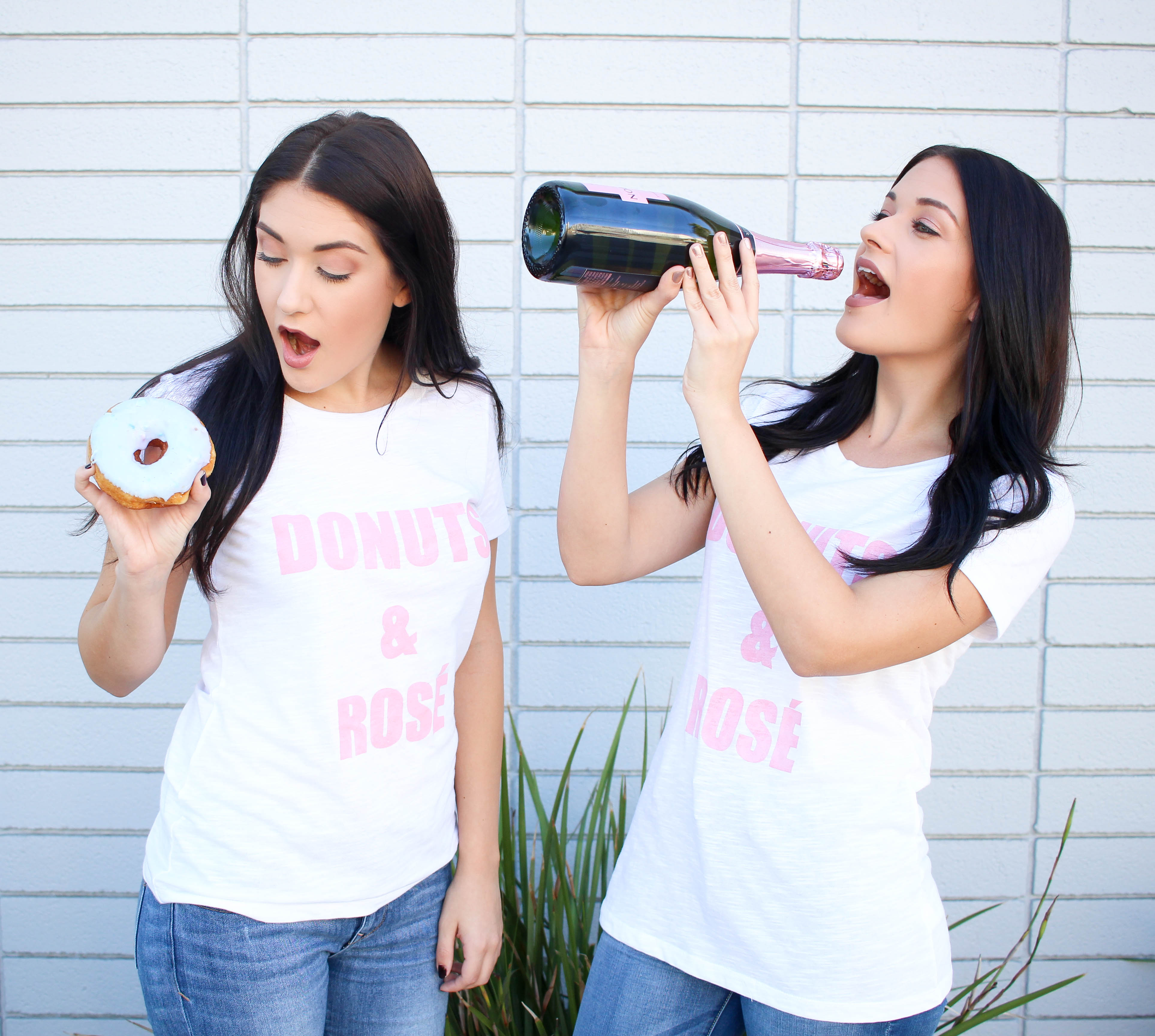 DIY Donuts & Rosé T-Shirt | Twinspiration