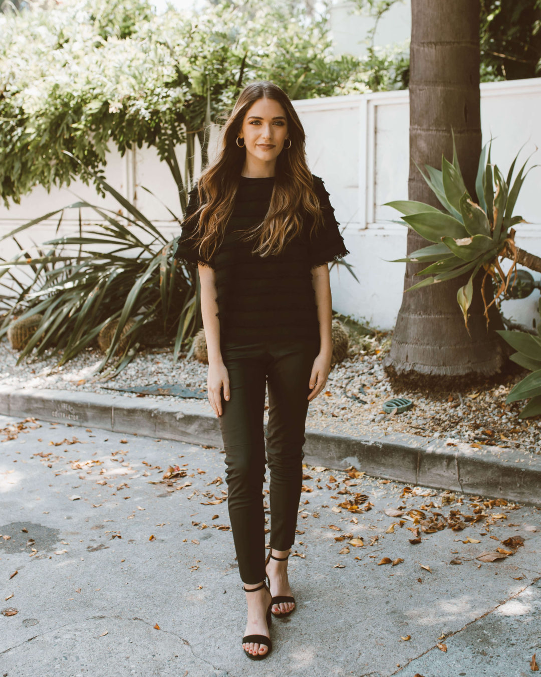 all black date outfit