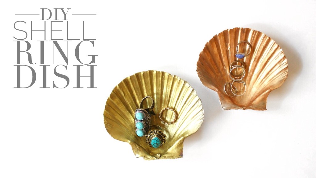 DIY Shell Ring Dish by Twinspiration: https://twinspiration.co/diy-shell-ring-dish/
