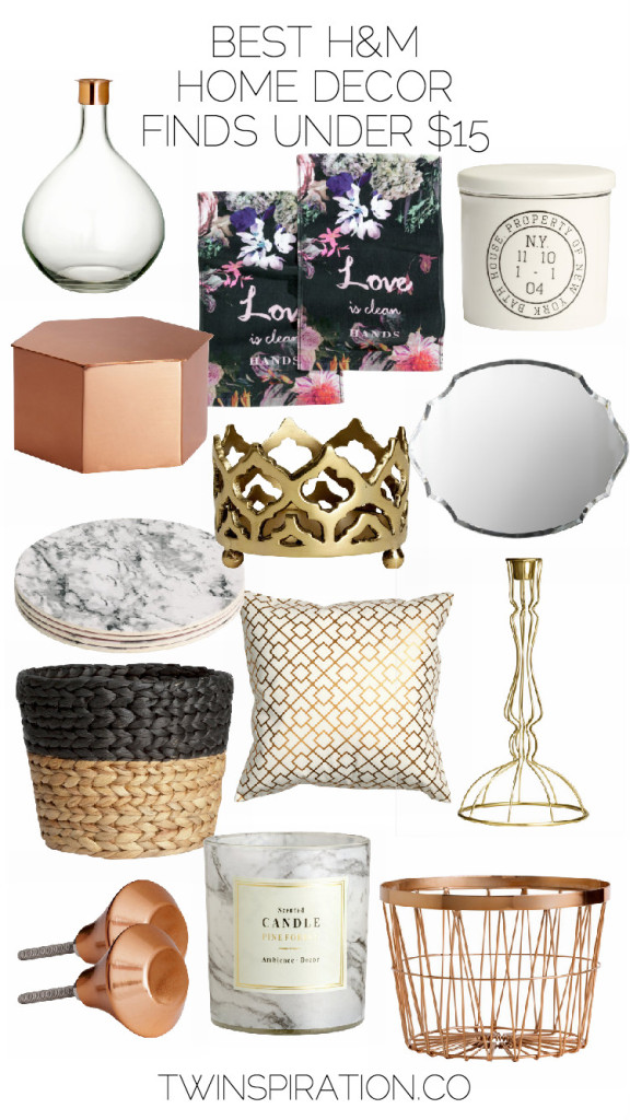 Best H&M Home Decor Finds Under $15 | Home Decor on a Budget by Twinspiration at https://twinspiration.co/hm-home-decor/