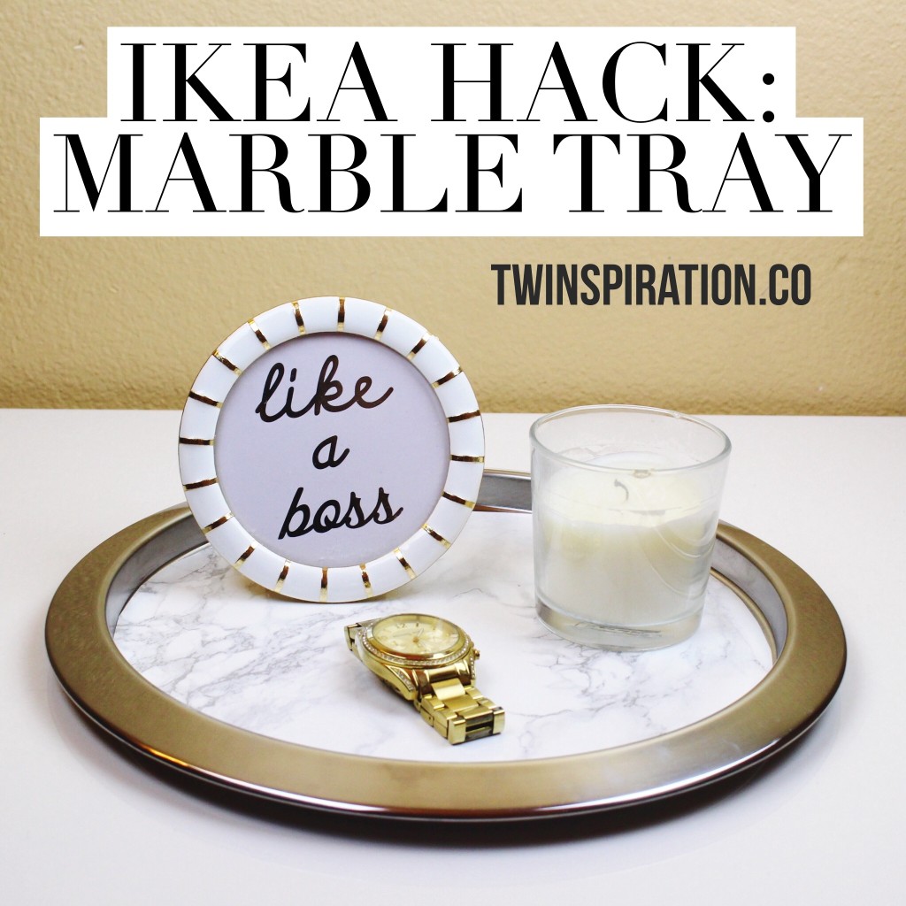 IKEA Hack: Marble Tray by Twinspiration: https://twinspiration.co/ikea-hack-marble-tray/ 