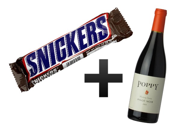 Snickers + Pinot Noir | Candy + Wine Pairing For A Halloween Night In by Twinspiration at https://twinspiration.co/candy-wine-pairing-halloween
