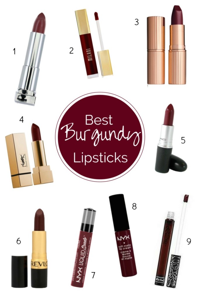 Best Burgundy Lipsticks by Twinspiration
