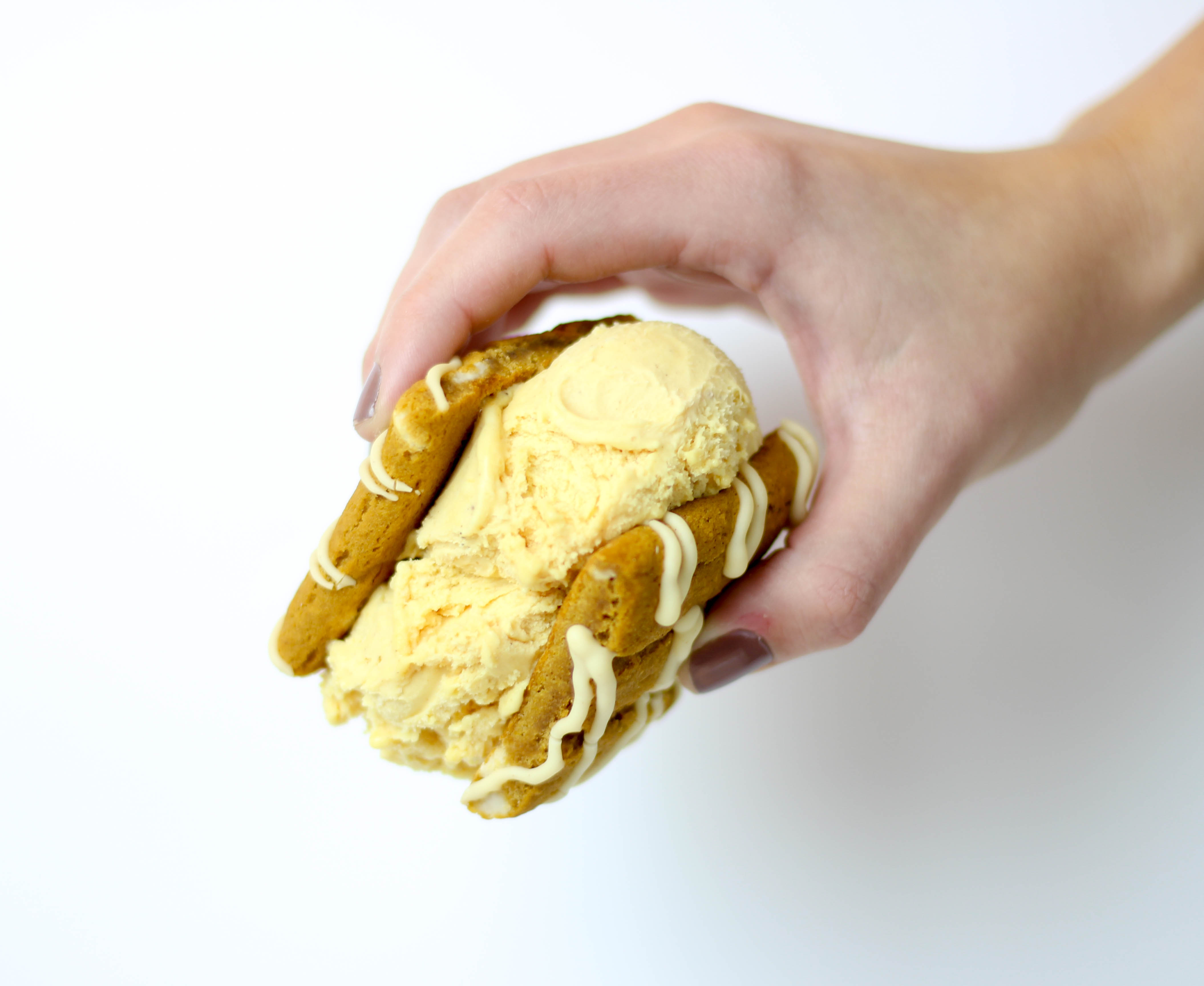 Reduced Guilt Pumpkin Ice Cream Sandwich by Twinspiration