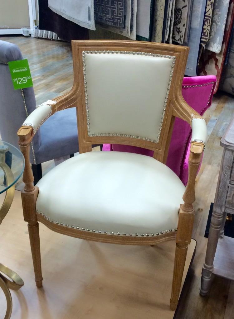 Cream and Wood Chair