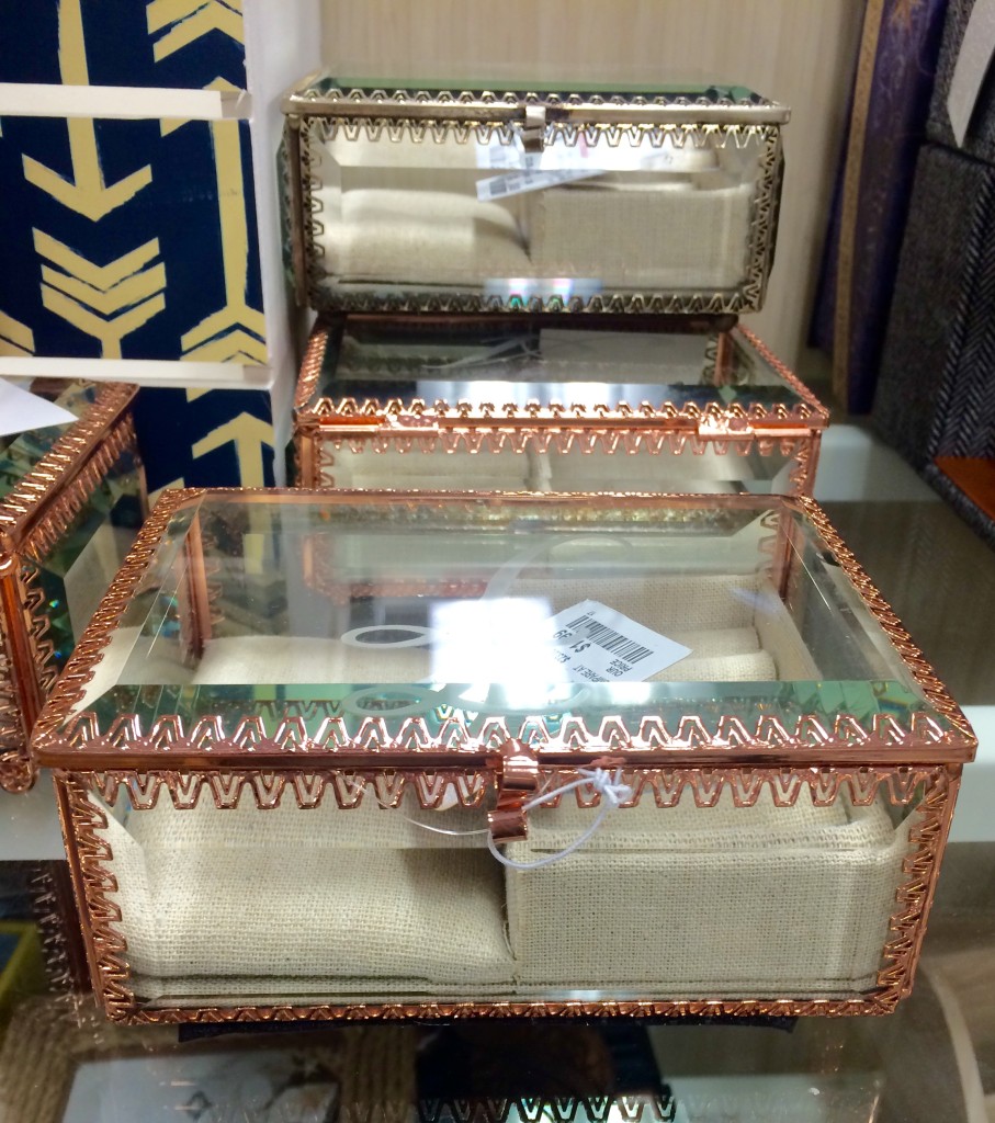Copper & Glass Jewelry Boxes