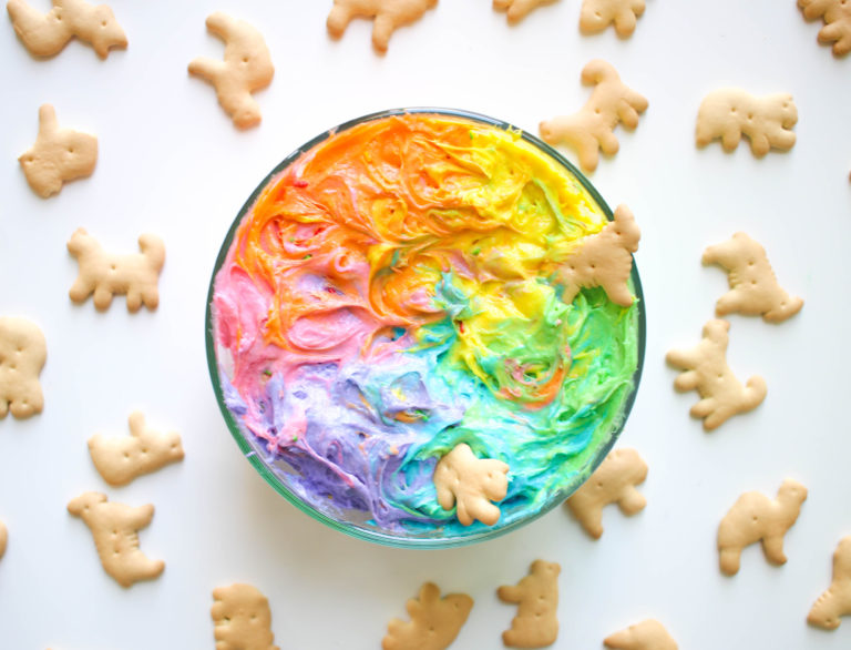 Rainbow Funfetti Dip by Twinspiration