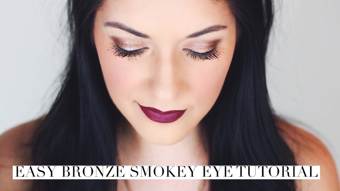 Easy Bronze Smokey Eye Tutorial | Twinspiration