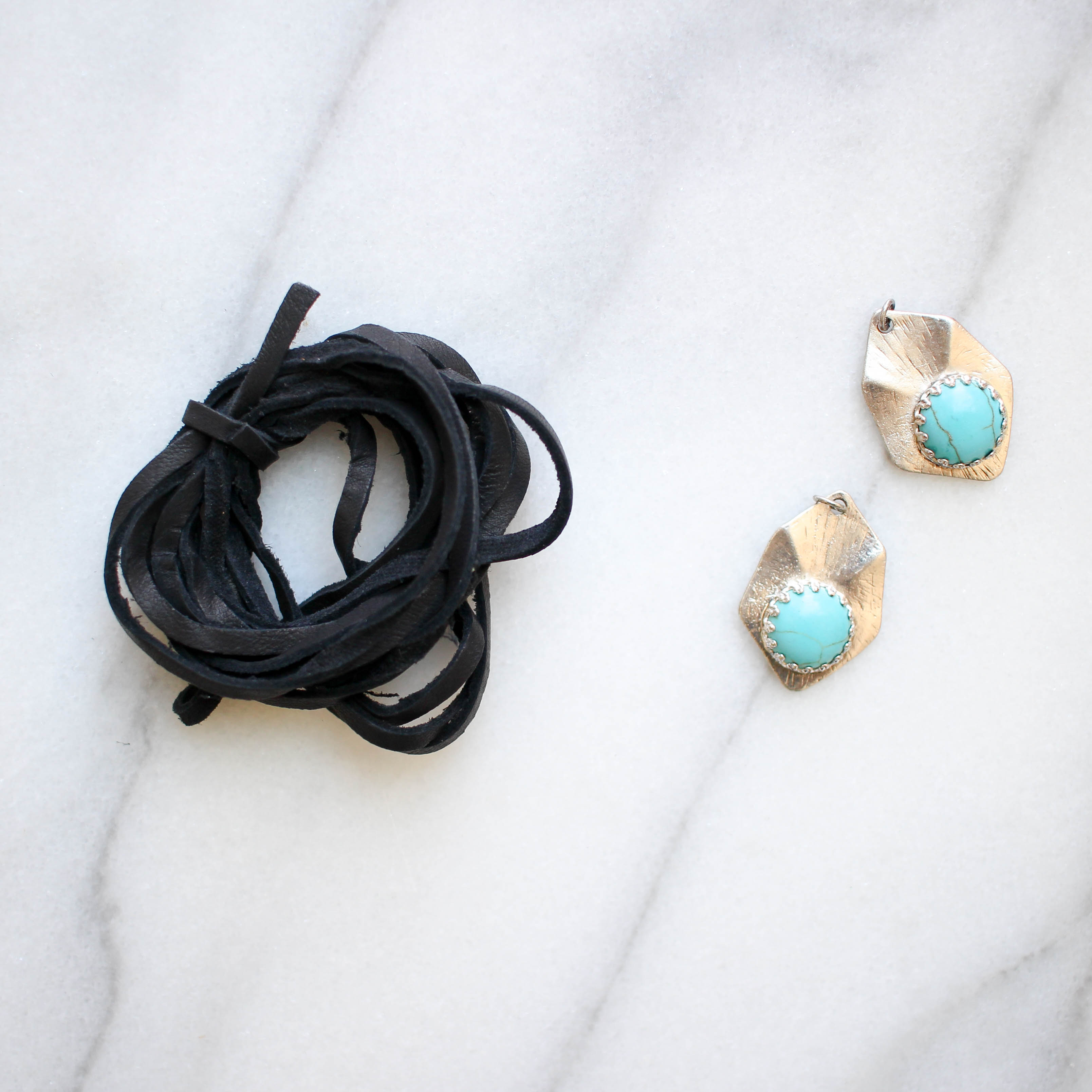 DIY Turquoise Choker Necklace | Twinspiration