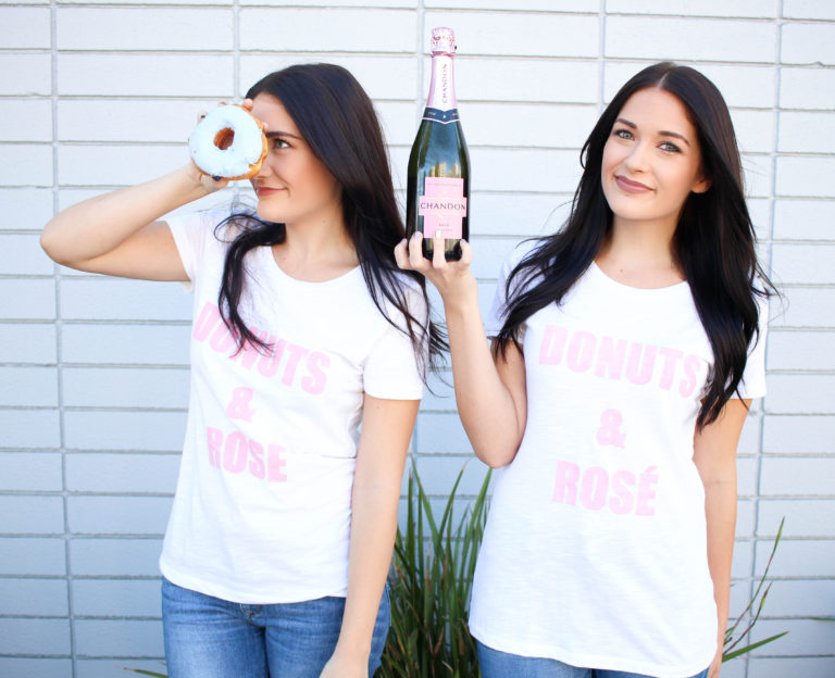 DIY Donuts & Rosé T-Shirt | Twinspiration