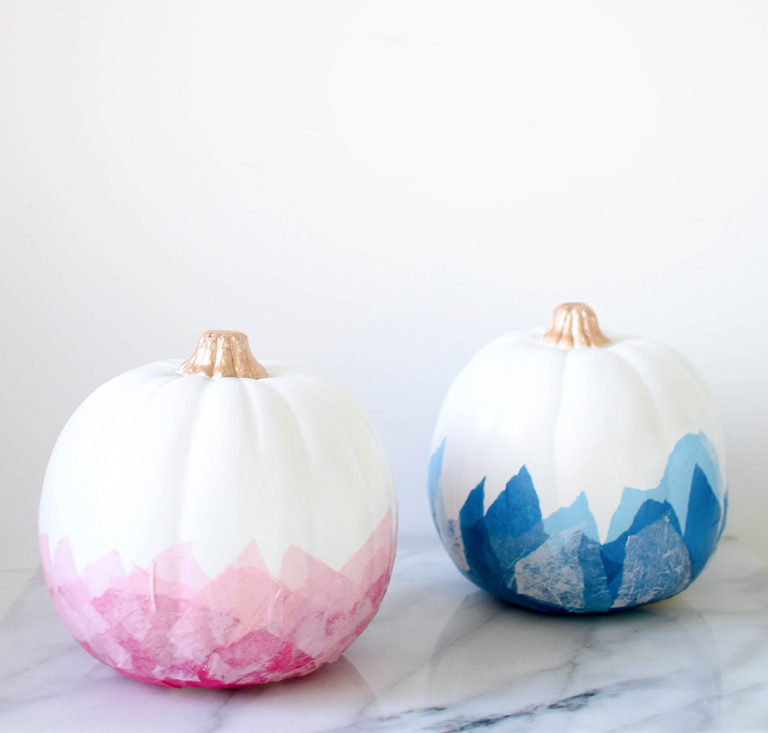 DIY Watercolor Pumpkins | Twinspiration