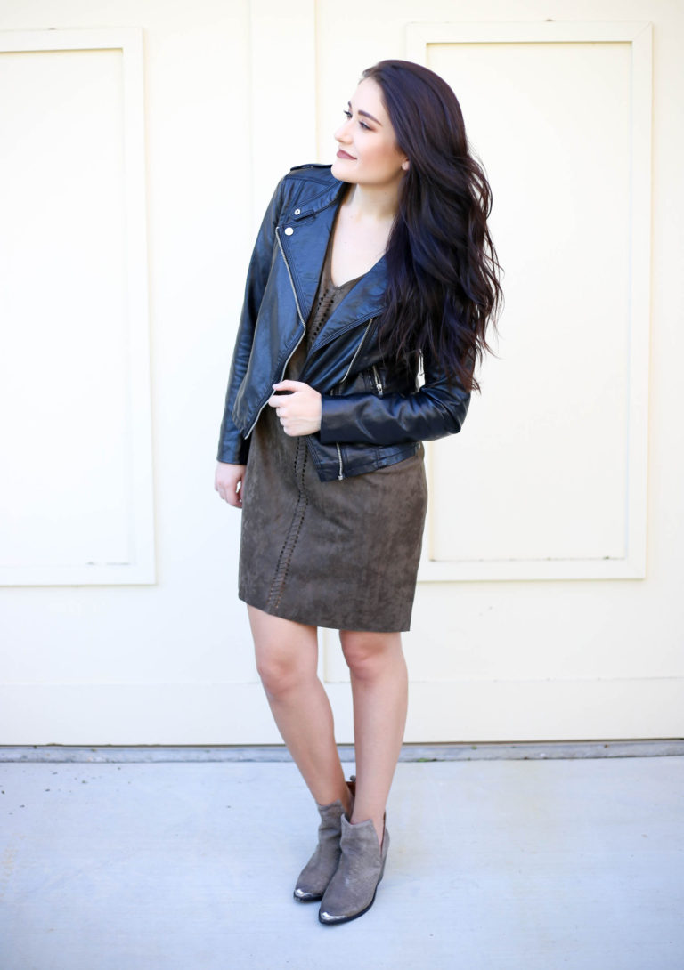 Fall Staple: Suede Shift Dress