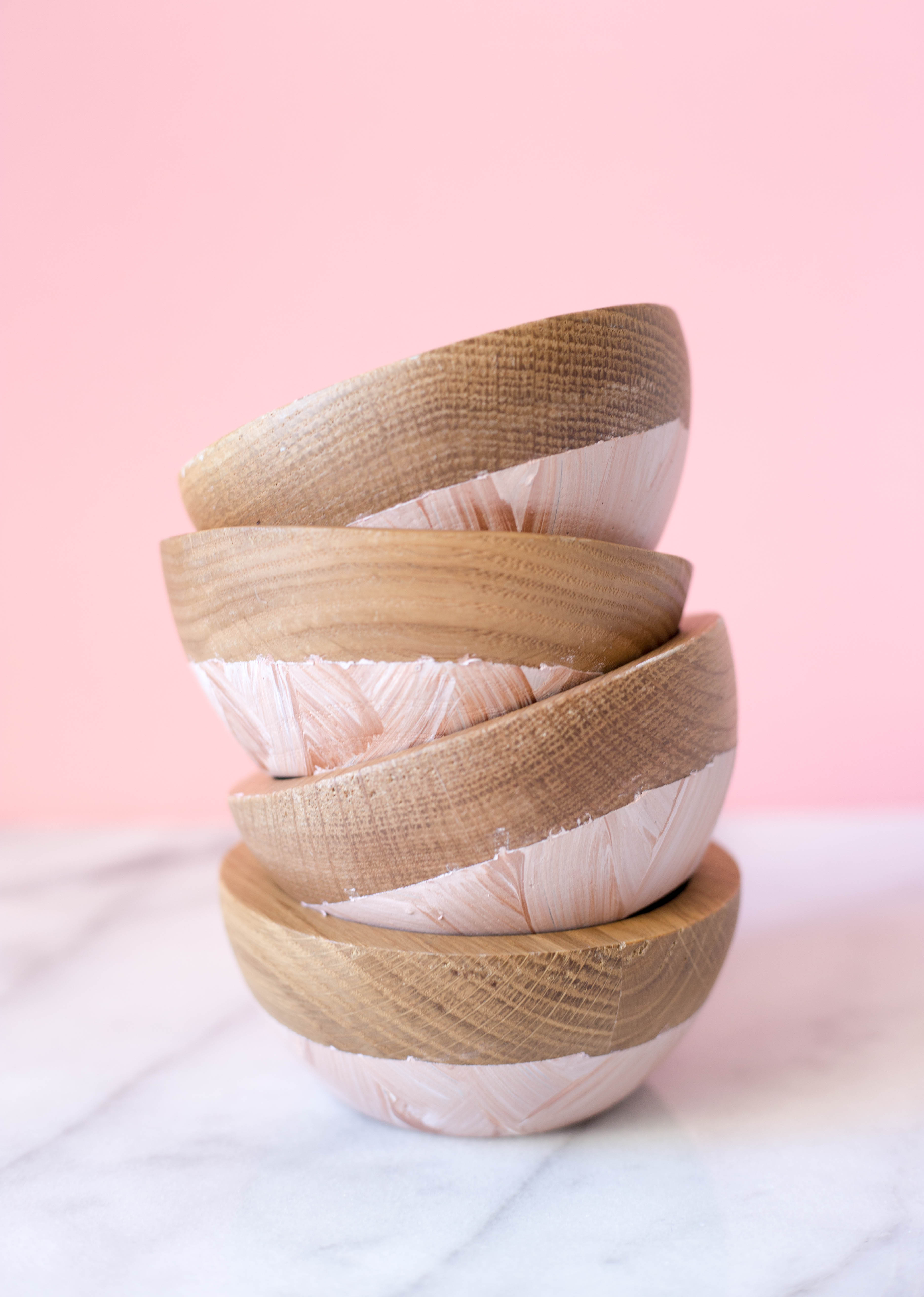 DIY Color Blocked Bowls | Twinspiration