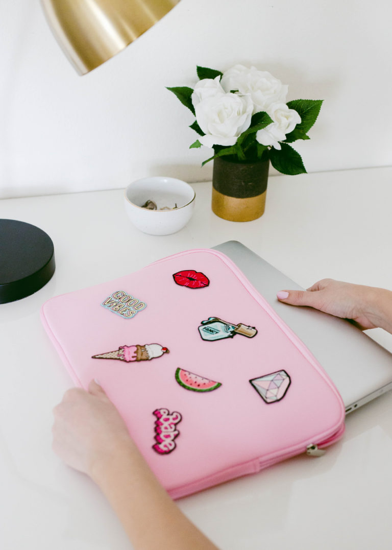 DIY Patch Laptop Case | Twinspiration