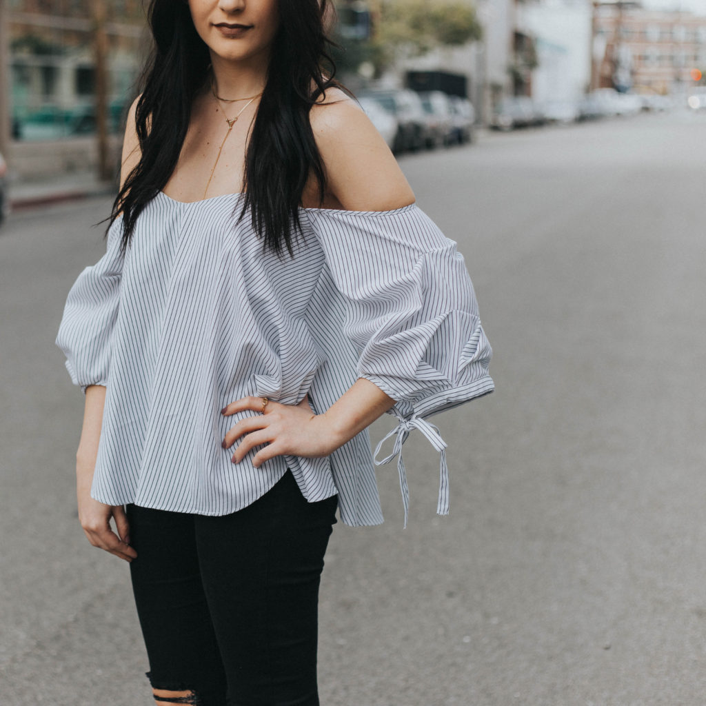 Pinstripe Top