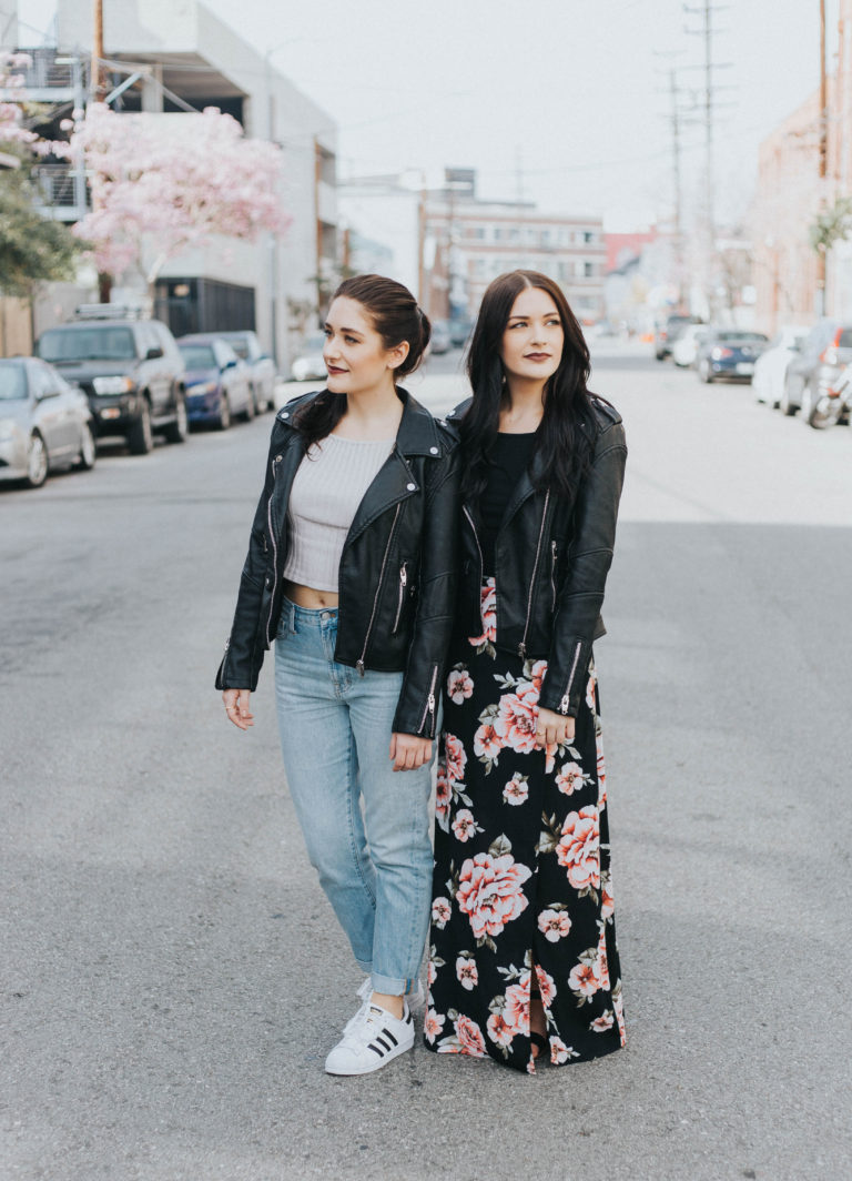 One Piece, Two Ways: Black Leather Jacket | Twinspiration