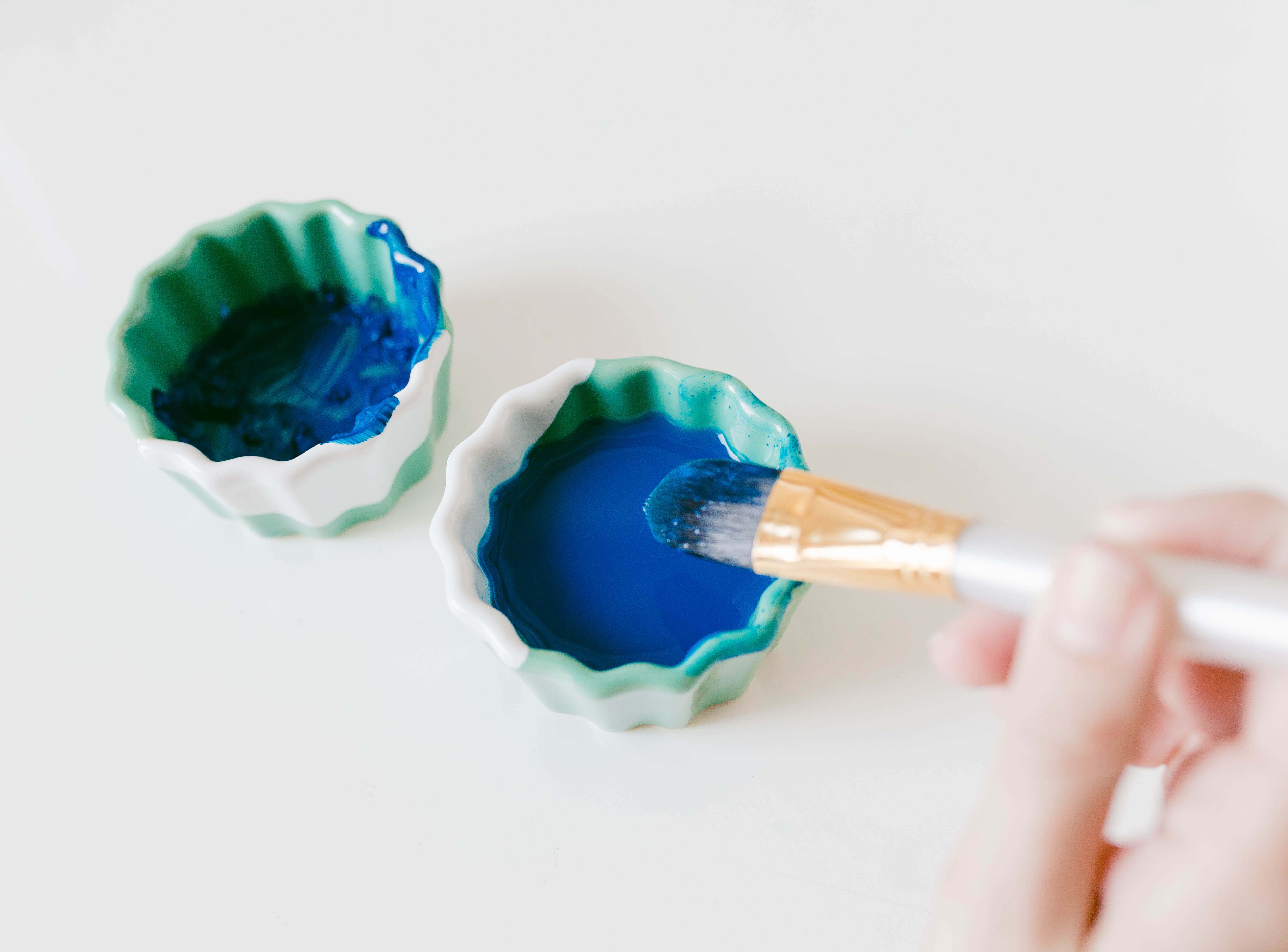 DIY Blue Watercolor Box | Twinspiration