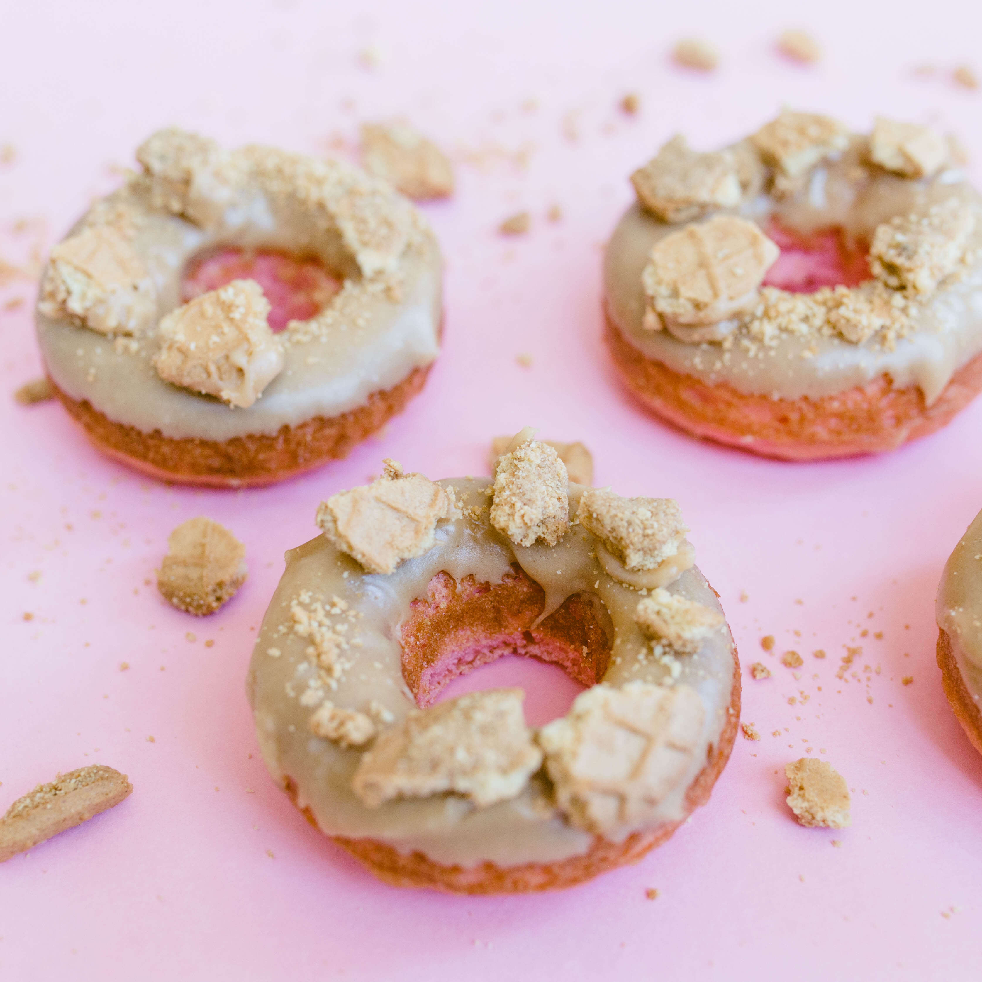 Peanut Butter & Jelly Cake Donuts | Twinspiration