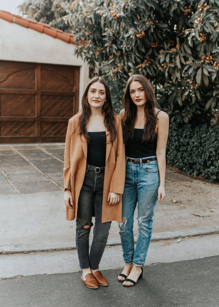 One Piece, Two Ways: Black Bodysuit | Twinspiration