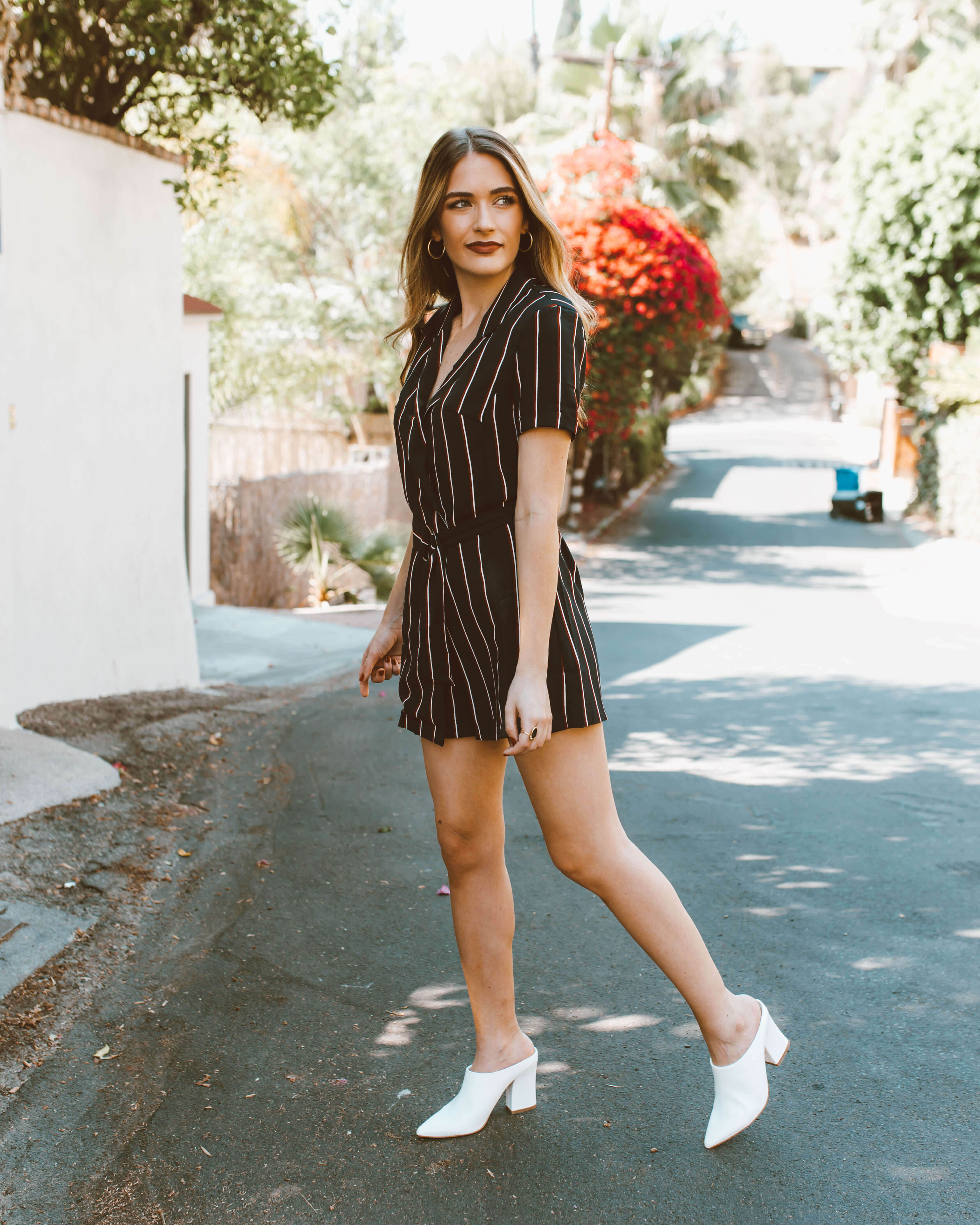 Transitional Striped Romper | Twinspiration