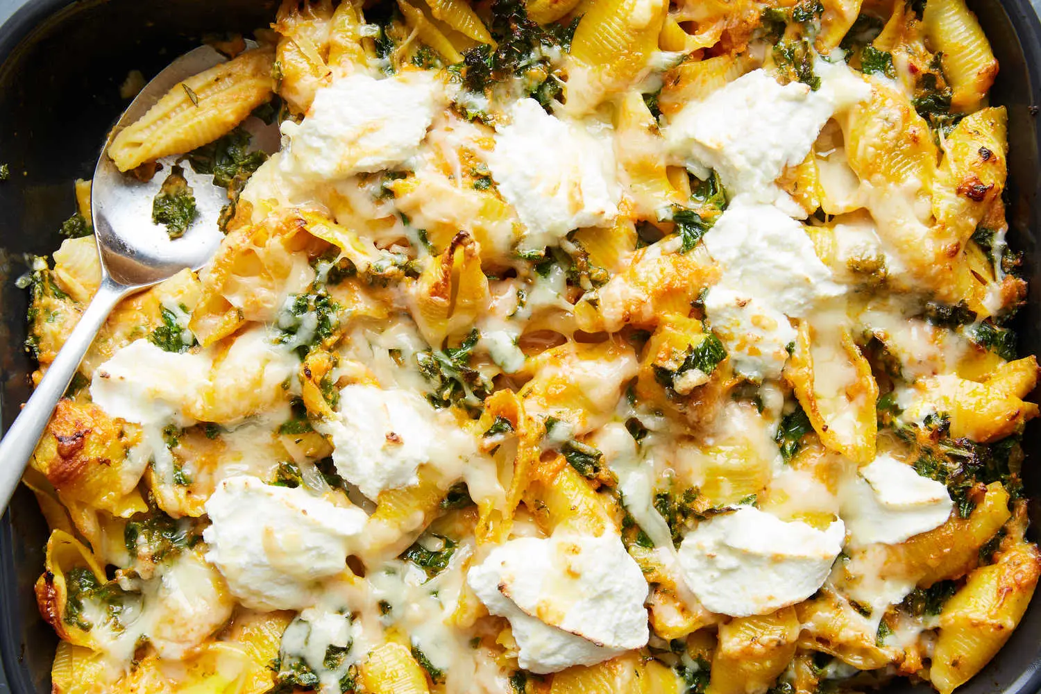 Cheesy Baked Pumpkin Pasta With Kale | Thanksgiving Recipes 2024