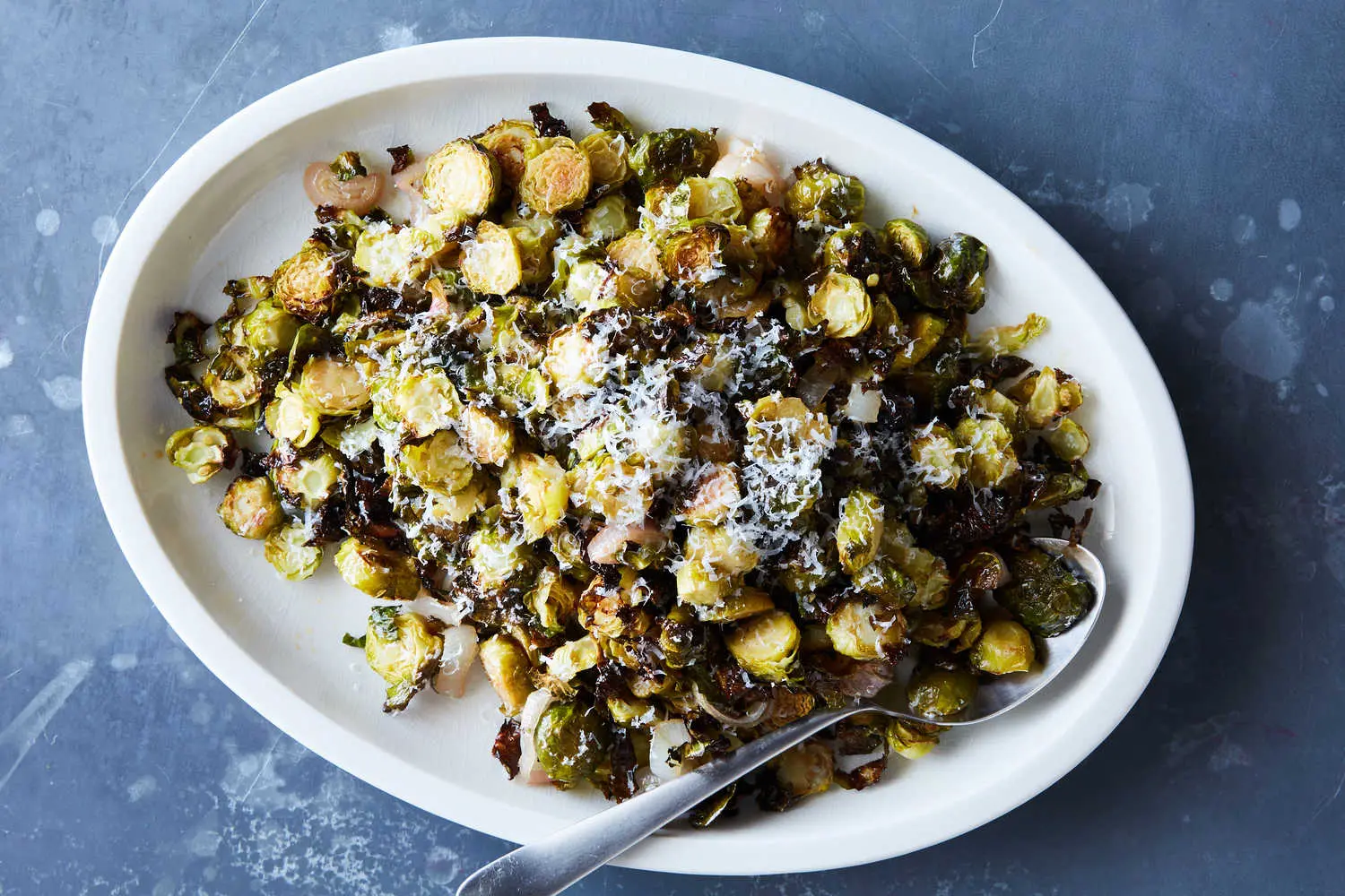 Crispy Roasted Brussels Sprouts and Shallots | Thanksgiving Recipes 2024