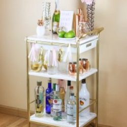 IKEA Hack: Gold & Marble Bar Cart