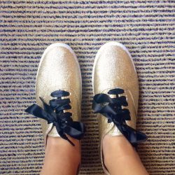 DIY Glitter Shoes