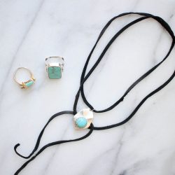 DIY Turquoise Choker Necklace | Twinspiration