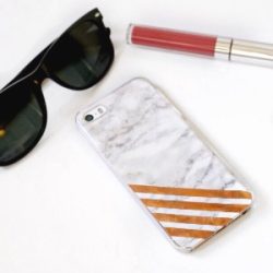 DIY Copper & Marble Phone Case