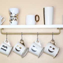 DIY Coffee Mug Shelf